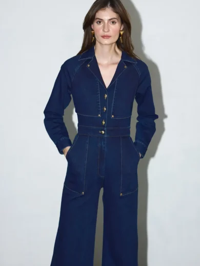 Carmen Jumpsuit Full Sleeve Denim Jumpsuit - Image 4