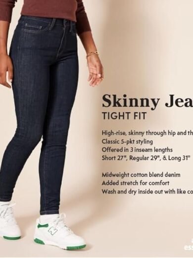 Essentials Women's High-Rise Skinny Fit Jeans - Image 6