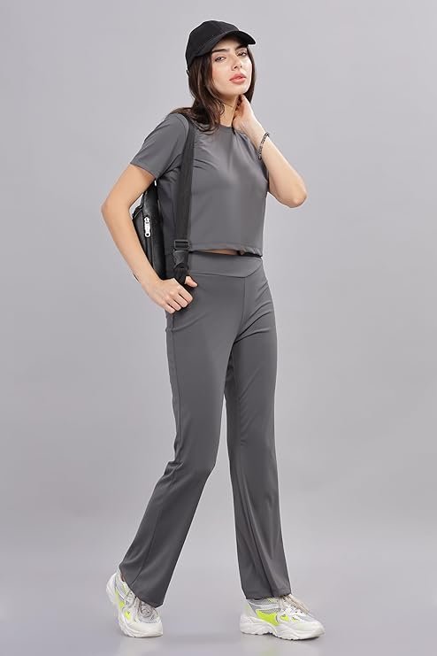 DOMIN8 Women's Solid Regular Fit T-Shirt - Image 3