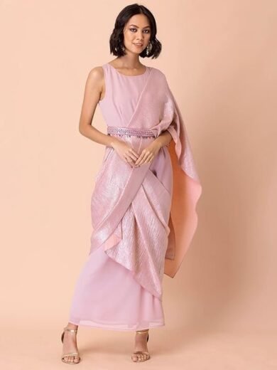 Indya Women Pre-Draped Saree - Image 2
