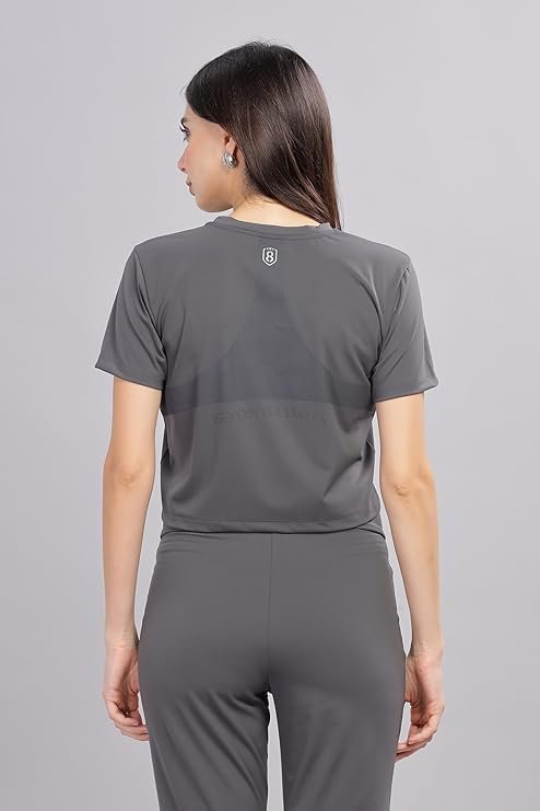 DOMIN8 Women's Solid Regular Fit T-Shirt - Image 4