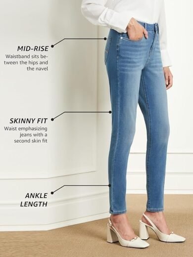 Premium Women's Skinny 4-Way Stretch Jeans (Mid Rise | Ankle Length | Desk-to-Dinner) - Image 4