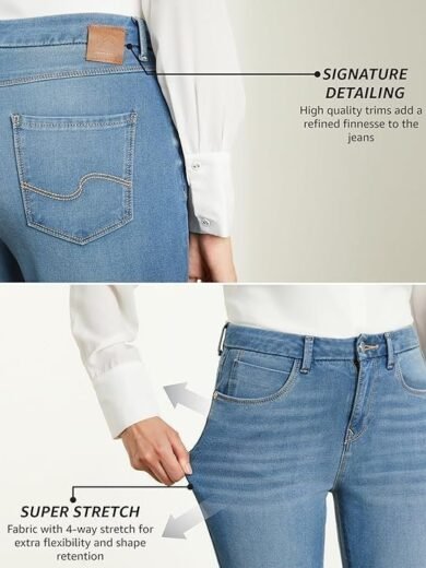 Premium Women's Skinny 4-Way Stretch Jeans (Mid Rise | Ankle Length | Desk-to-Dinner) - Image 3
